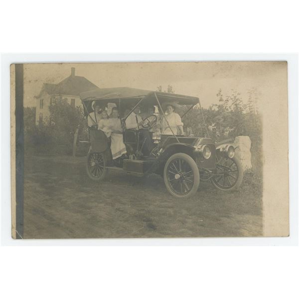 Brass Era Touring Car RPPC Postcard
