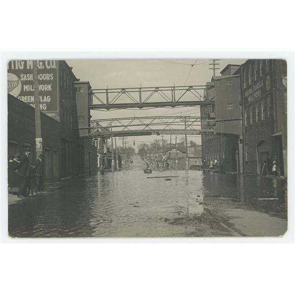 Midwest Flood RPPC Postcard