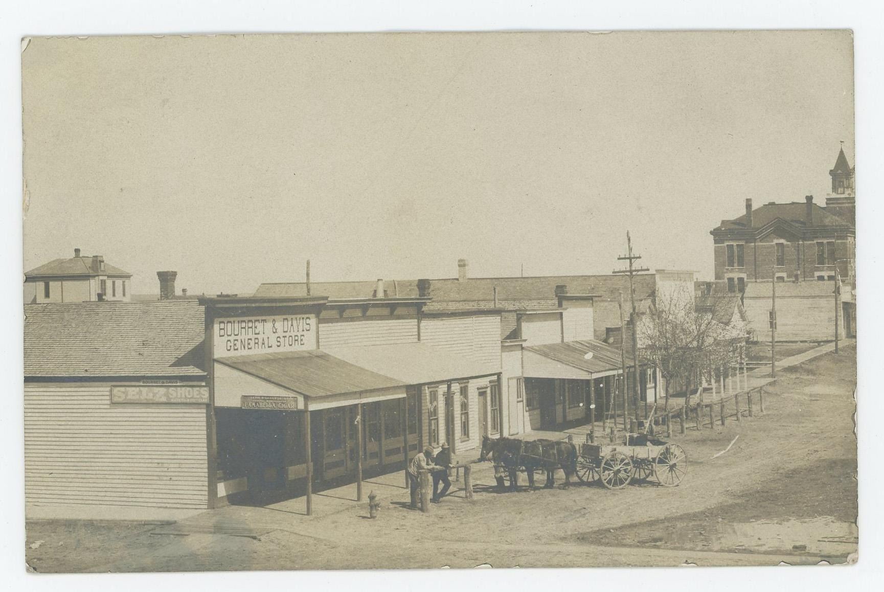 Harrison Nebraska Main Street RPPC Postcard