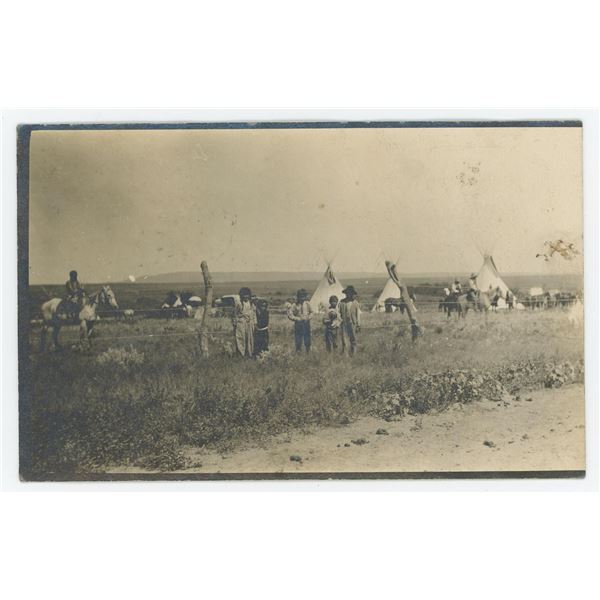 Sioux Indian Reservation RPPC Postcard
