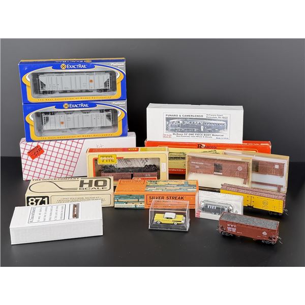 Collection of Assorted Boxcars Hoppers and More