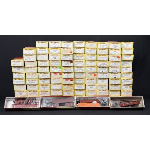 Collection of Red Caboose Boxcar Models