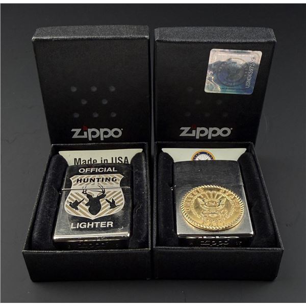 Pair of Zippo Cigarette Lighters