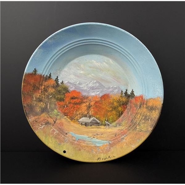 Fran's Montana Goldpan Painted Gold Pan