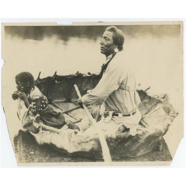 T.J. Hileman Blackfoot Indian Buffalo Boat Montana