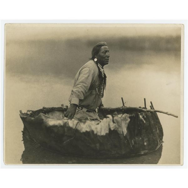 T.J. Hileman Blackfoot Indian Buffalo Boat Montana