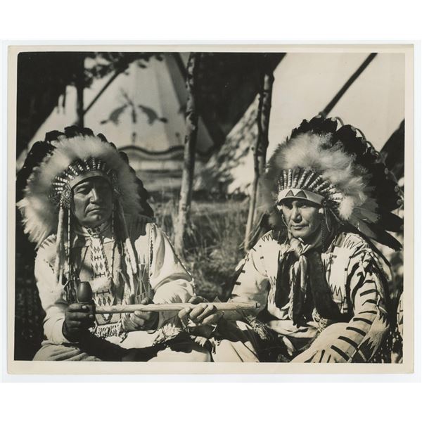 Andrew Kelley Blackfoot Indian Pipe Smokers Photo