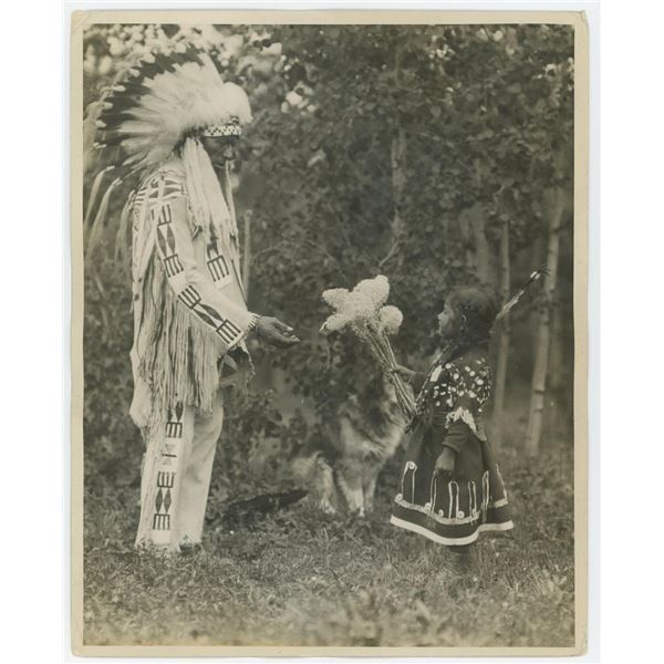 Little Bear Flower Montana Blackfoot Indian Photo