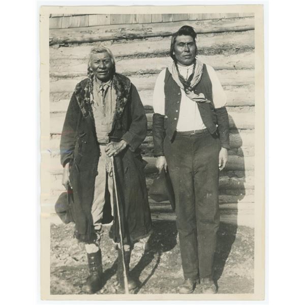 Old Chief Coward Blackfoot Indian Montana Photo