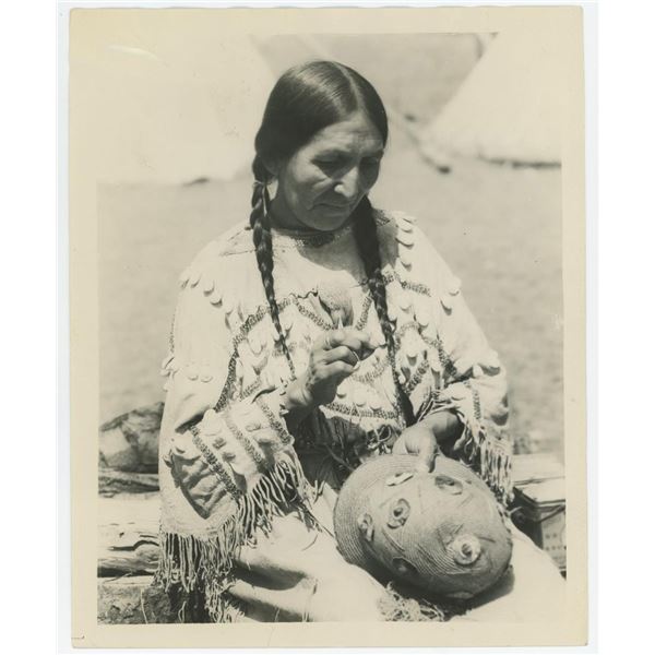 Mrs. Day Rider Blackfoot Indian Montana Photo
