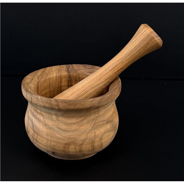 Burl Walnut Mortar & Pestle