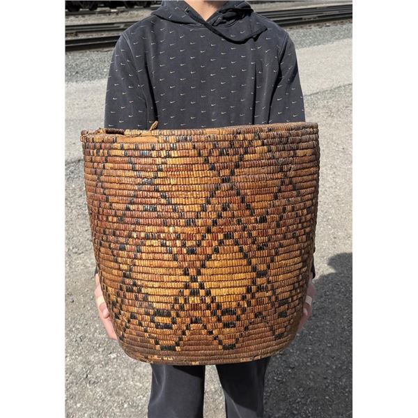 Salish Fraser River Native American Indian Basket