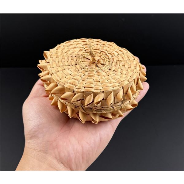 Wabanaki MicMac Penobscot Ash Indian Basket