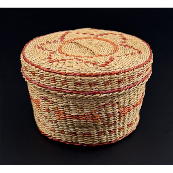 Seagrass Lidded Basket