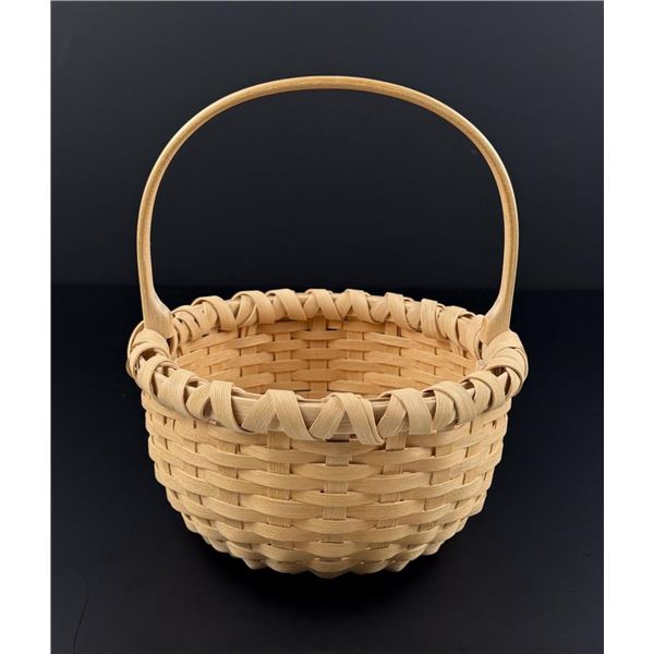 Jeffrey Gale White Ash Splint Basket
