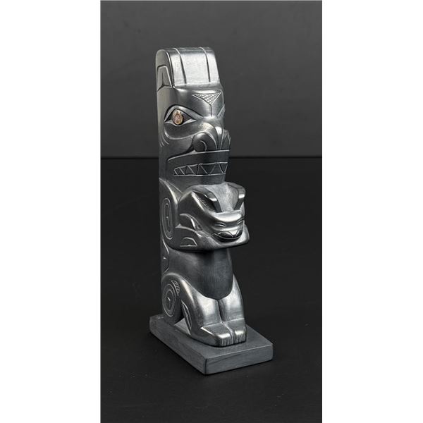 Glen Pollard Haida Argillite Totem Pole
