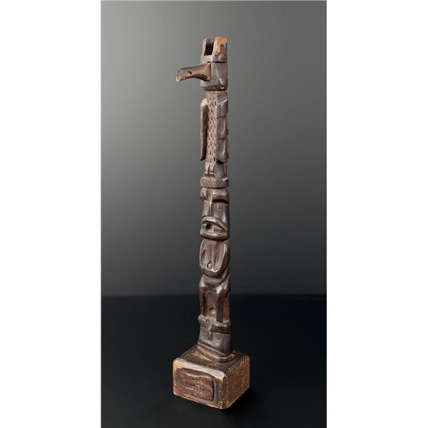 Haida Northwest Coast Indian Wood Totem Pole
