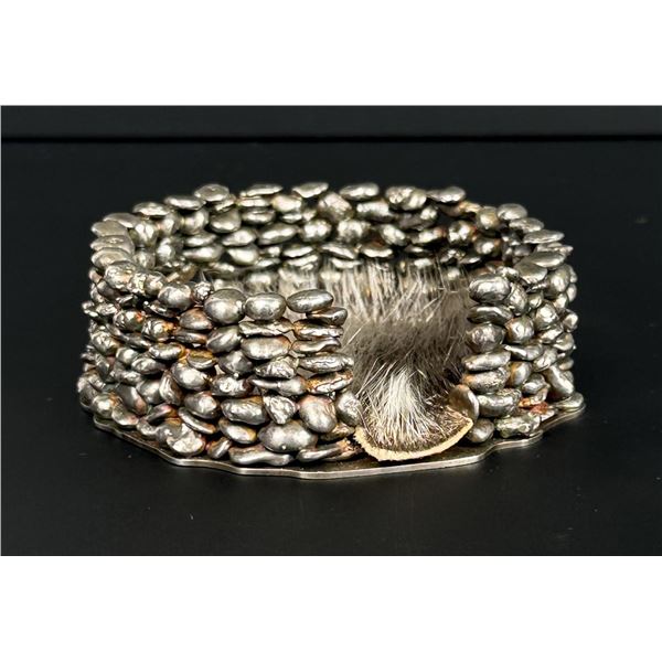 Signed Alaskan Inuit Sterling Silver Igloo