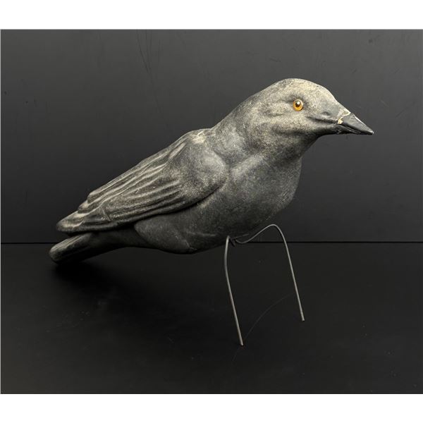 Paper Mache Crow Hunting Decoy