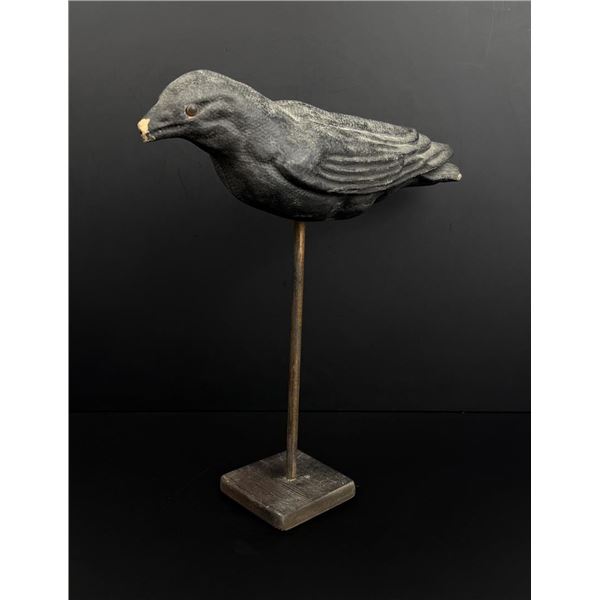 Paper Mache Crow Hunting Decoy