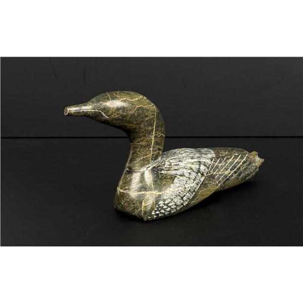 Etulu Etidloie Inuit Carved Soapstone Loon