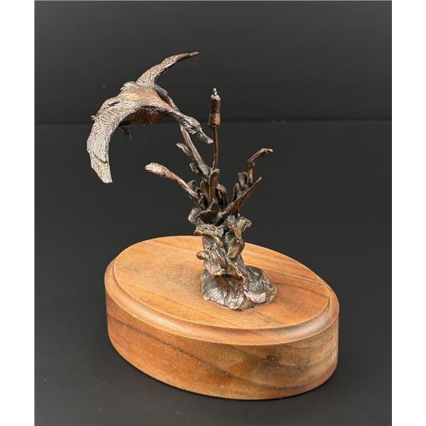 Harvey Rattey Landing Duck Bronze