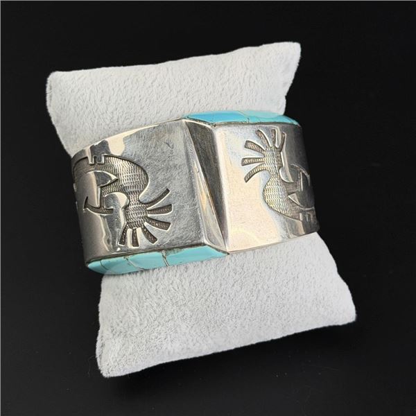 Donny & Dorothy Clark Sterling Turquoise Bracelet