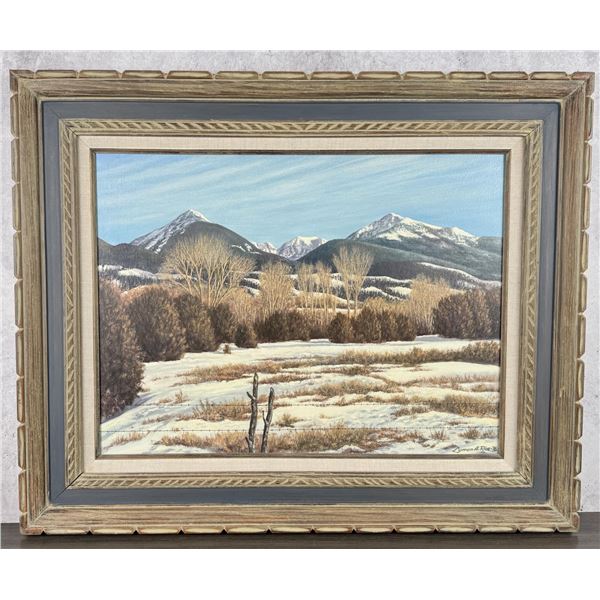 Lyman Rice Winter Afternoon Painting