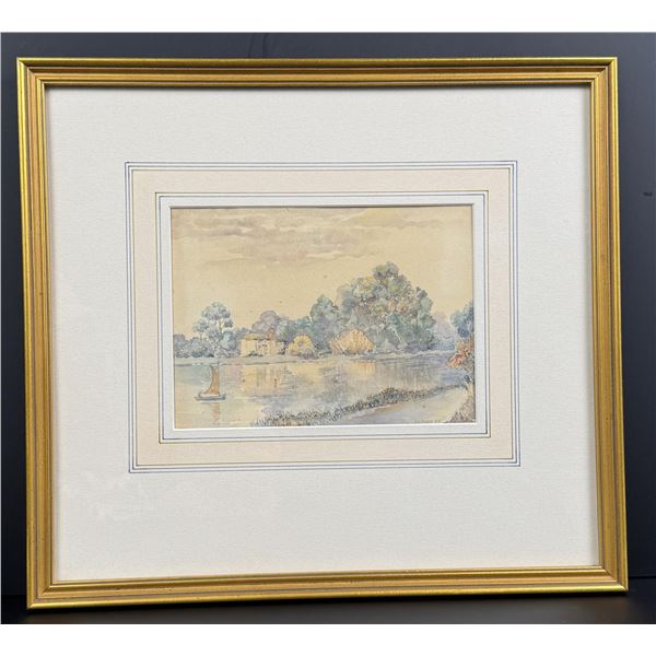 JH Rudd River Landscape Watercolor Painting
