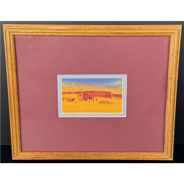 Buffalo Kaplinski Night Wash Watercolor Painting