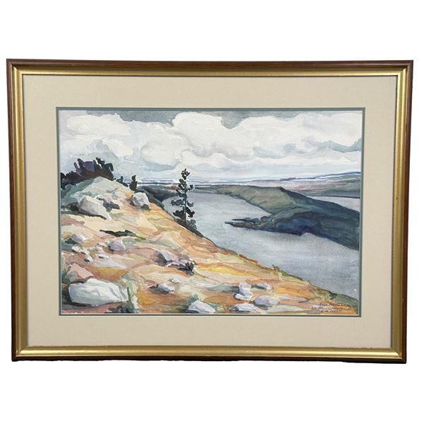 Laura Hoffman Freemont Lake Wyoming Watercolor