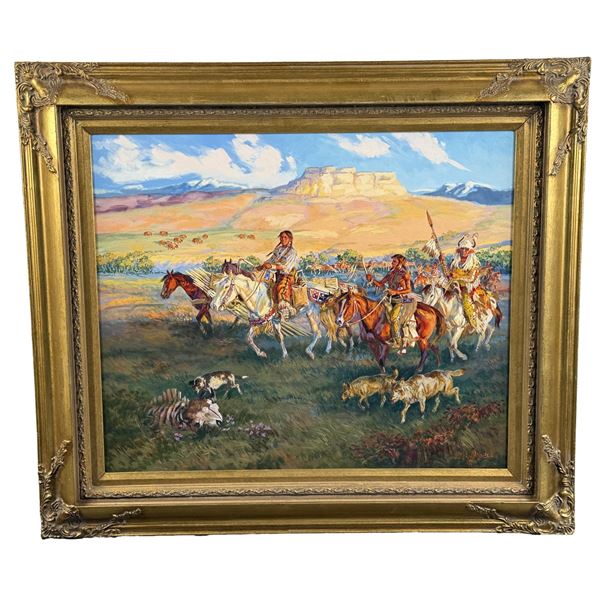 Dave Powell Pageant of the Past Painting