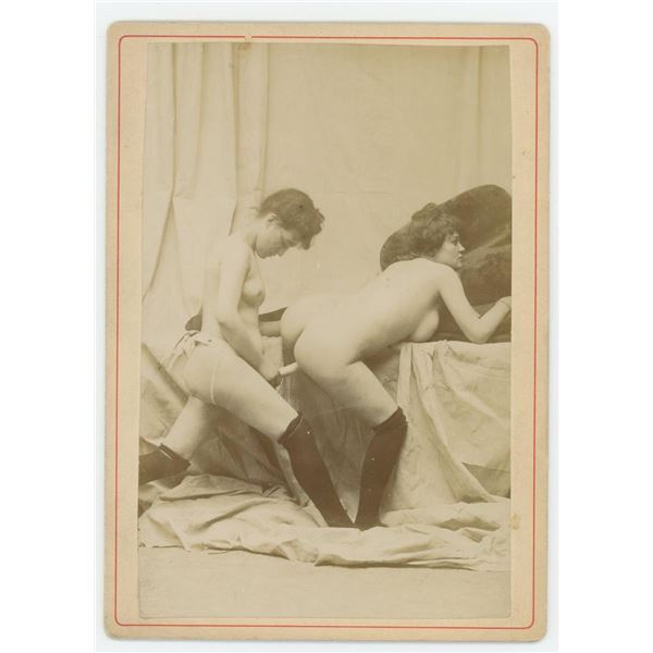 Early French Lesbians Prostitutes Having Sex Photo