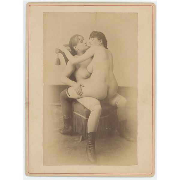 Early French Lesbians Prostitutes Having Sex Photo