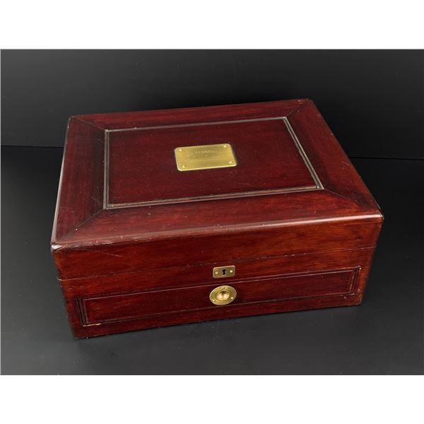 Victorian Locking Flatware Storage Box