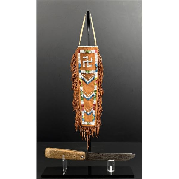 Apache American Indian Swastika Knife Sheath