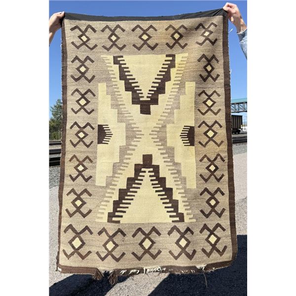 Transitional Navajo Indian Two Grey Hills Blanket