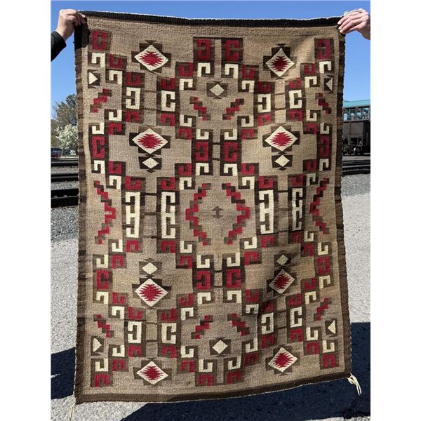 Navajo Indian Crystal Rug Blanket