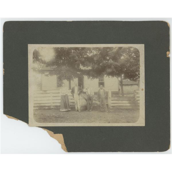 Dr Miller and Wife Farm House Cabinet Photo