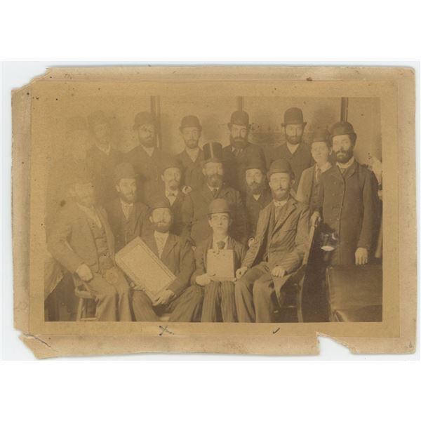 Mesmerizta Hebrew Society Cabinet Card Photo