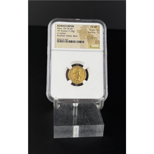 Roman Empire Gold Nero 54-68 Aureus FX Coin
