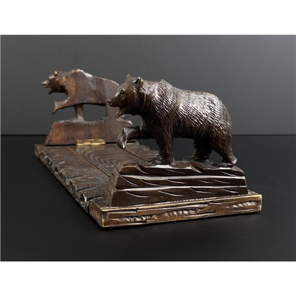 Swiss Black Forest Bear Bookends