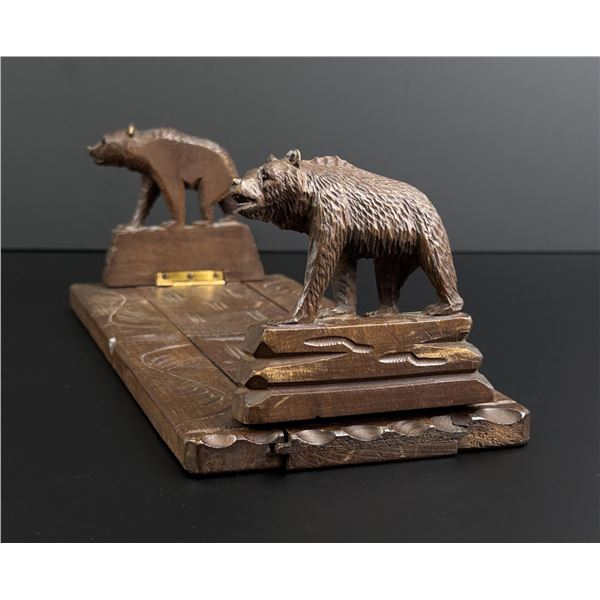 Swiss Black Forest Bear Bookends