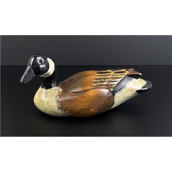 Carved Wood Goose Decoy