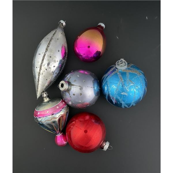 Collection of Antique Christmas Ornaments Bulbs
