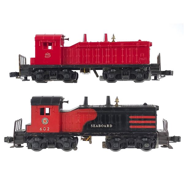 (2) Lionel MKT NW2 Red & 602 Seaboard NW2 Switcher