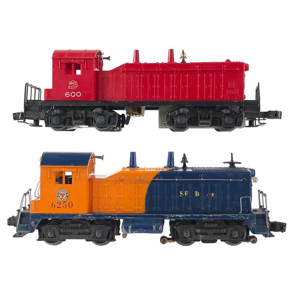 (2) Lionel MKT NW2 600 & Seaboard NW2 6250 Switchers