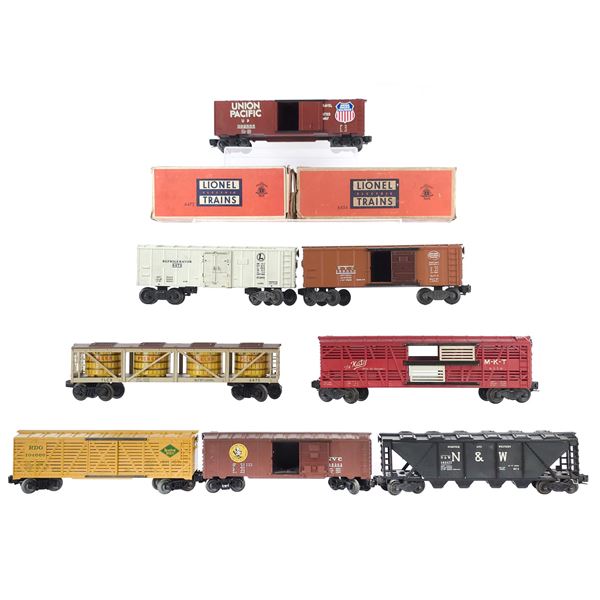 (8) Lionel Assorted Box Cars