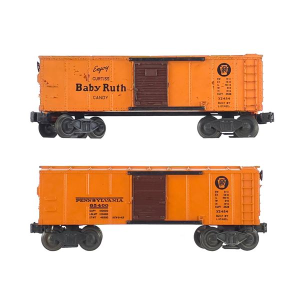 (2) Lionel Curtiss Baby Ruth x2454 & 65400 Pennsylvania