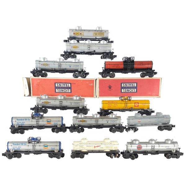 (12) Lionel Tanker Cars Assorted
